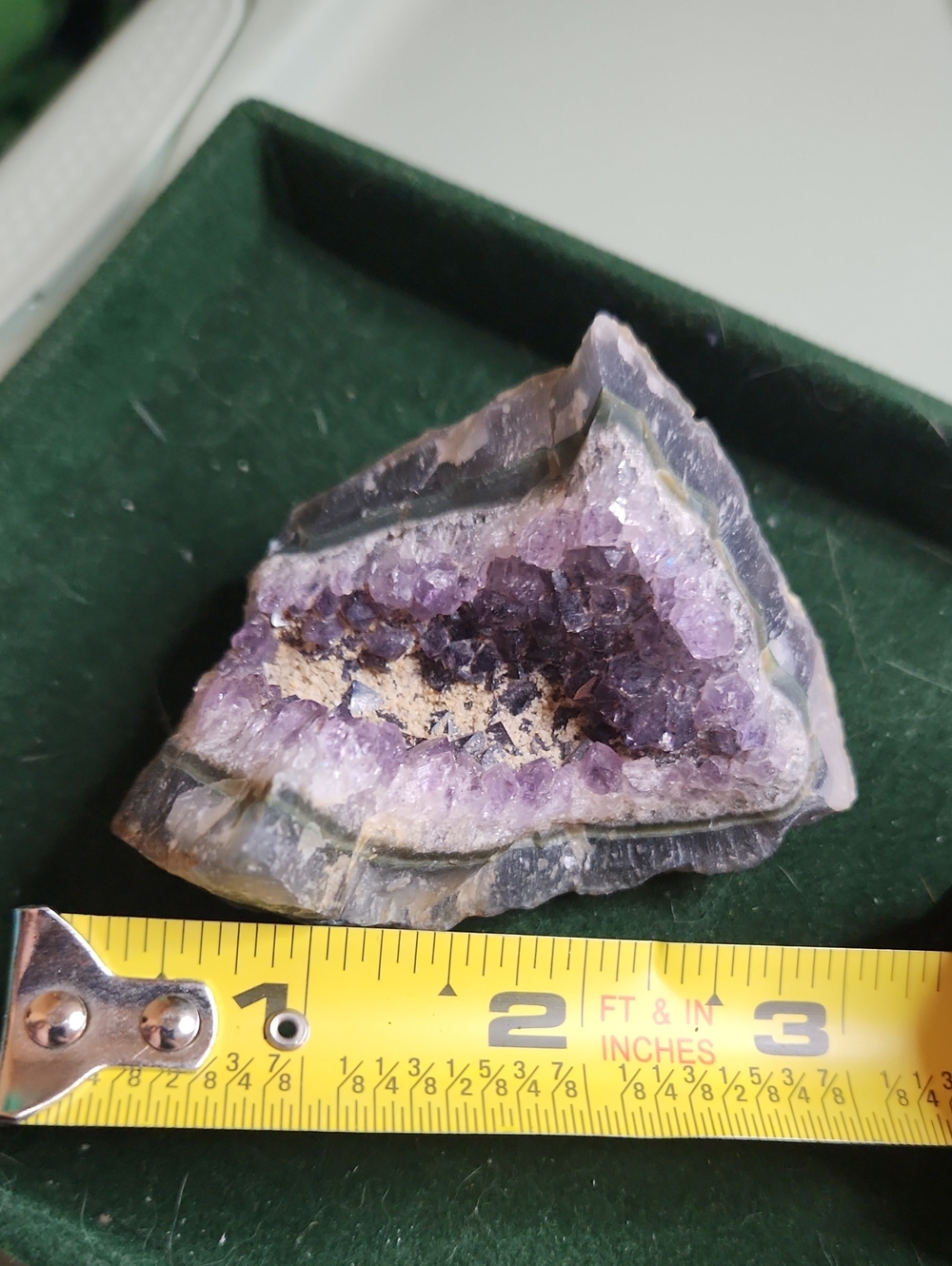 Natural Amethyst Geode Accent - Purple Crystal Home Accent